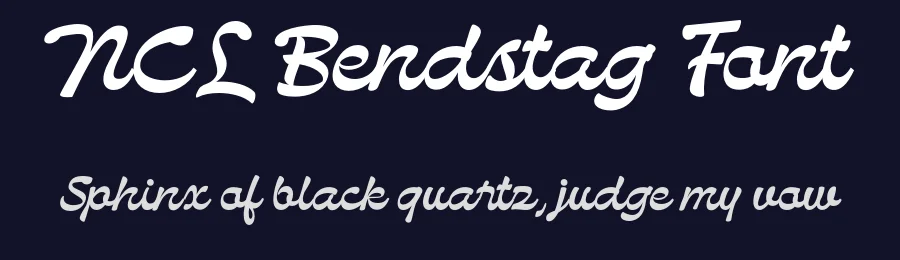 NCL Bendstag Font by enxyclo — Script Handwritten Font — thumbnail 2
