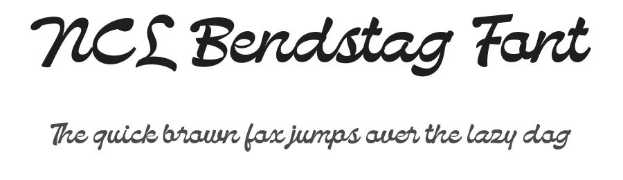 NCL Bendstag Font by enxyclo — Script Handwritten Font