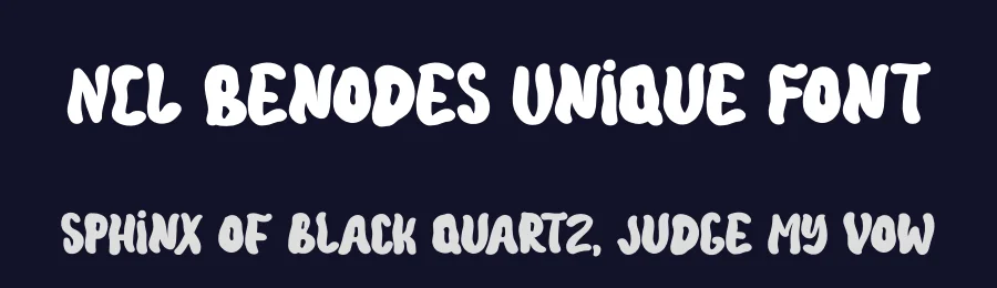 NCL Benodes Unique Font by enxyclo — Decorative Font — thumbnail 2