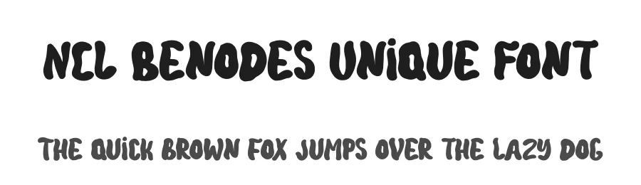NCL Benodes Unique Font by enxyclo — Decorative Font