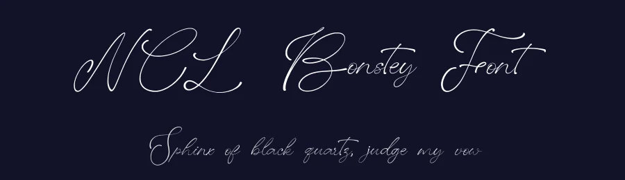 NCL Bonstey Font by enxyclo — Script Handwritten Font — thumbnail 2