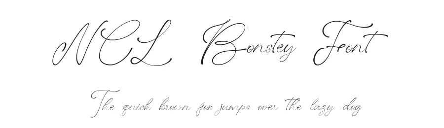 NCL Bonstey Font by enxyclo — Script Handwritten Font