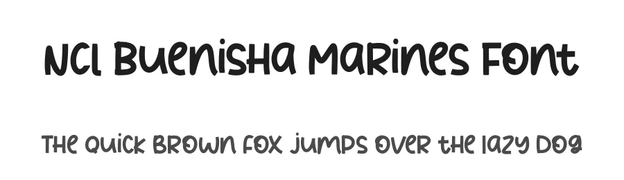 NCL Buenisha Marines Font by enxyclo — Display Font