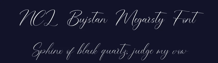 NCL Bujstan Megarsty Font by enxyclo — Script Handwritten Font — thumbnail 2