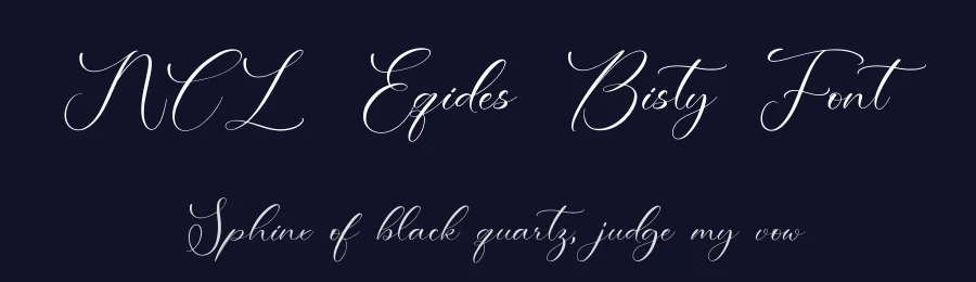 NCL Eqides Bisty Font by enxyclo — Script Handwritten Font — thumbnail 2