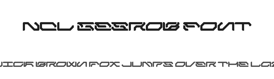 NCL Gesrob Font by enxyclo — Display Font