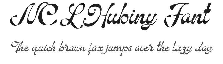 NCL Hubiny Font by enxyclo — Script Handwritten Font