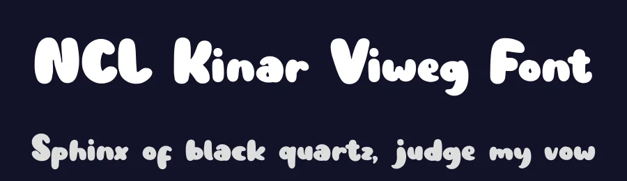 NCL Kinar Viweg Font by enxyclo — Decorative Font — thumbnail 2