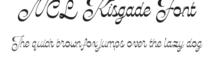 NCL Kisgade Font by enxyclo — Display Font