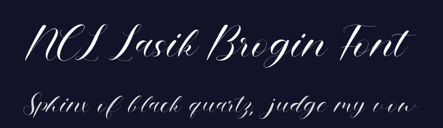 NCL Lasik Brogin Font by enxyclo — Script Handwritten Font — thumbnail 2