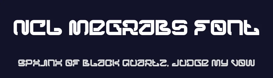 NCL Megrabs Font by enxyclo — Display Font — thumbnail 2
