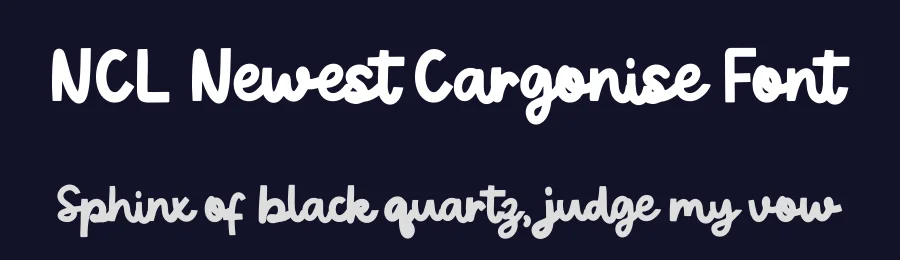 NCL Newest Cargonise Font by enxyclo — Script Handwritten Font — thumbnail 2