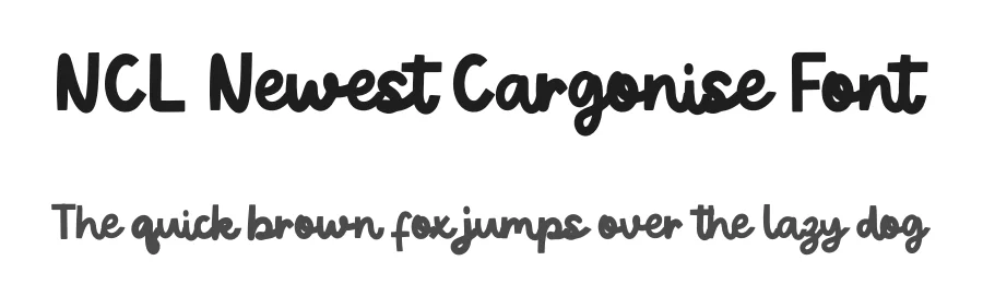 NCL Newest Cargonise Font by enxyclo — Script Handwritten Font