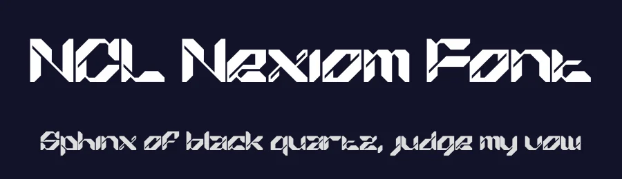 NCL Nexiom Font by enxyclo — Display Font — thumbnail 2
