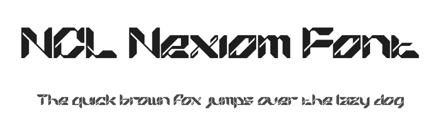 NCL Nexiom Font by enxyclo — Display Font