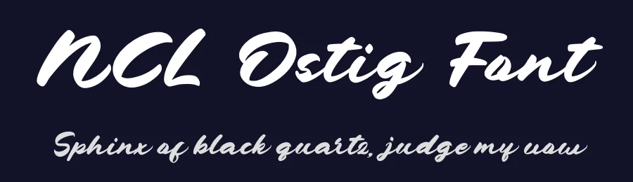 NCL Ostig Font by enxyclo — Script Handwritten Font — thumbnail 2