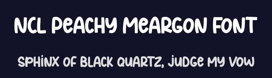 NCL Peachy Meargon Font by enxyclo — Decorative Font — thumbnail 2