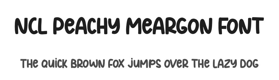 NCL Peachy Meargon Font by enxyclo — Decorative Font