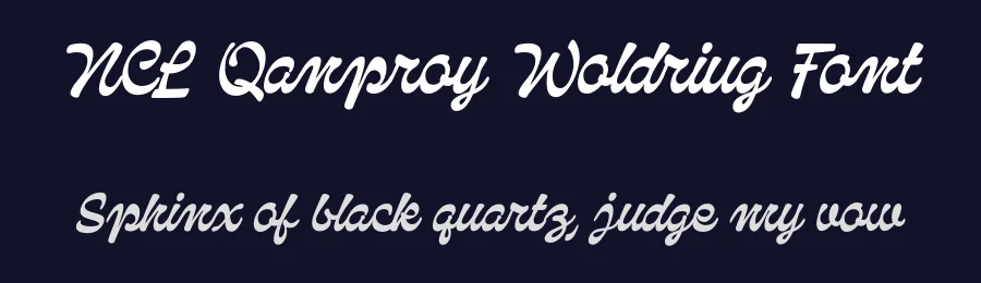 NCL Qanproy Woldriug Font by enxyclo — Script Handwritten Font — thumbnail 2