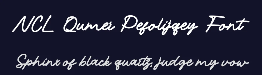 NCL Qumer Pefolijqey Font by enxyclo — Decorative Font — thumbnail 2