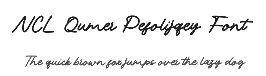 NCL Qumer Pefolijqey Font by enxyclo — Decorative Font