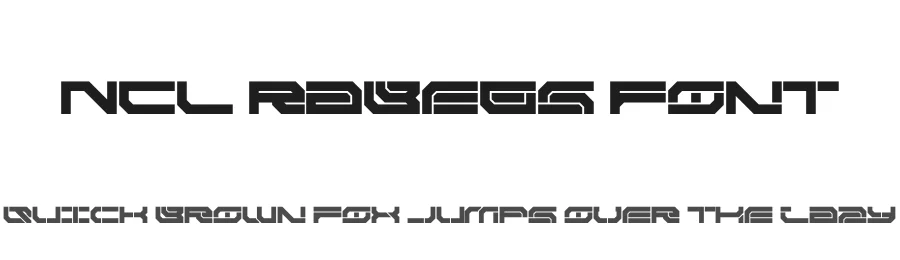 NCL Rabegs Font by enxyclo — Display Font