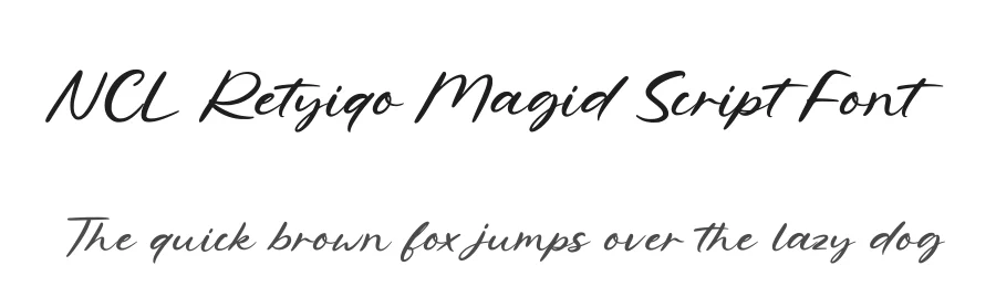 NCL Retyiqo Magid Script Font by enxyclo — Script Handwritten Font
