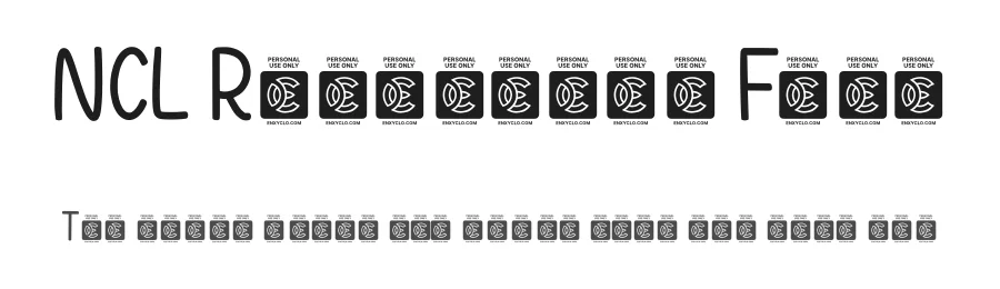 NCL Ricadelho Font by enxyclo — Display Font