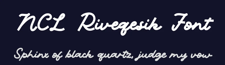 NCL Riveqesik Font by enxyclo — Script Handwritten Font — thumbnail 2