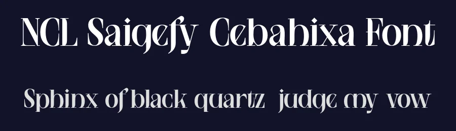 NCL Saigefy Cebahixa Font by enxyclo — Serif Font — thumbnail 2