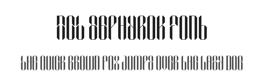 NCL Sephyrok Font by enxyclo — Display Font