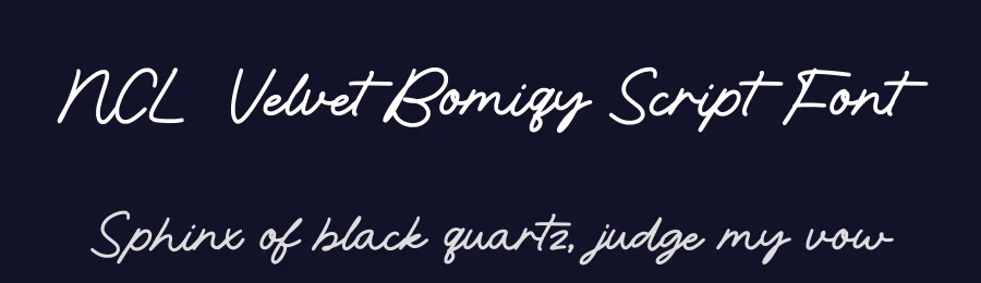 NCL Velvet Bomiqy Script Font by enxyclo — Script Handwritten Font — thumbnail 2