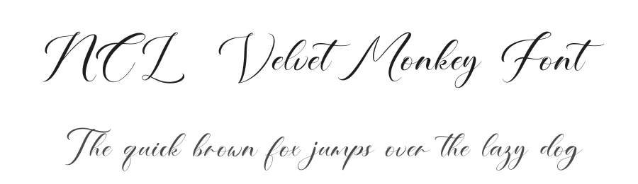 NCL Velvet Monkey Font by enxyclo — Script Handwritten Font