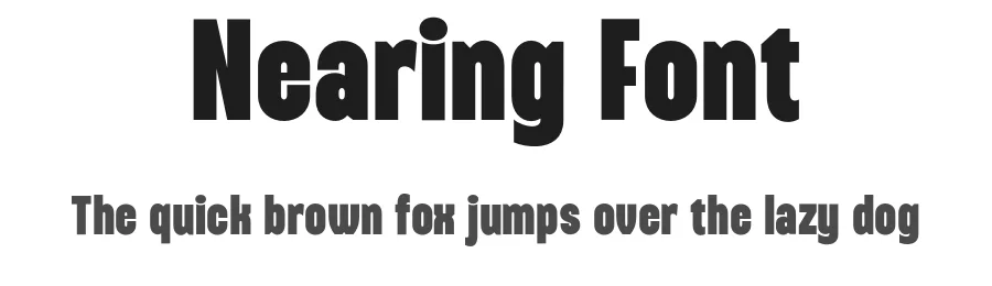 Nearing Font by Fridaytype — Sans Serif Font