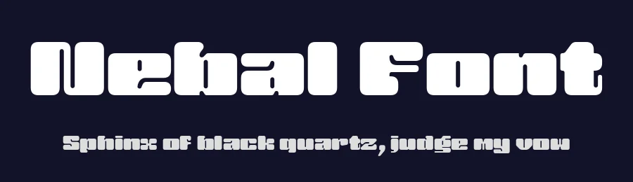 Nebal Font by ari — Decorative Font — thumbnail 2