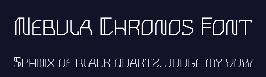 Nebula Chronos Font by Typesee Typefoundry — Display Font — thumbnail 2