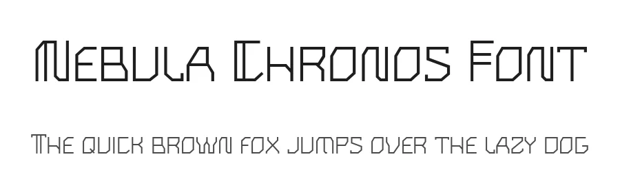 Nebula Chronos Font by Typesee Typefoundry — Display Font