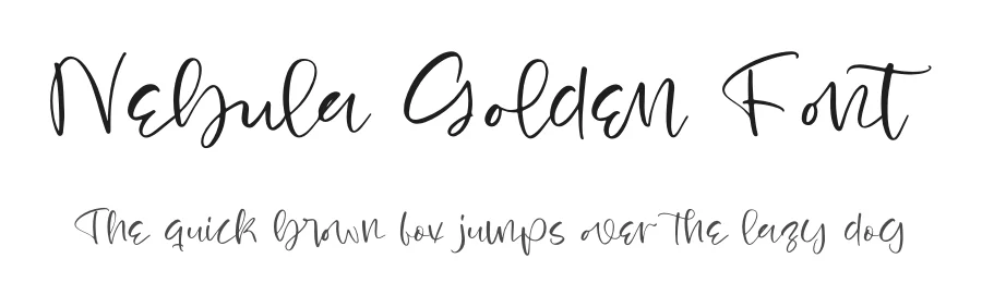 Nebula Golden Font by stylishtype.co — Script Handwritten Font