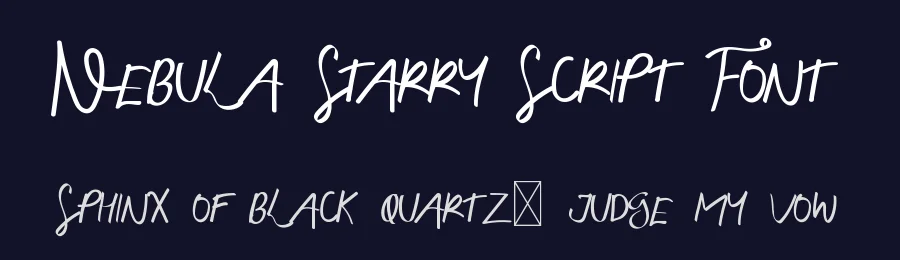 Nebula Starry Script Font by edricstudio — Script Handwritten Font — thumbnail 2