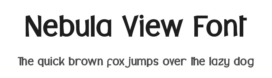 Nebula View Font by noahtype — Display Font