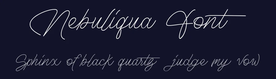 Nebuliqua Font by Aksapix_Type — Script Handwritten Font — thumbnail 2