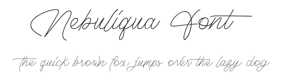 Nebuliqua Font by Aksapix_Type — Script Handwritten Font