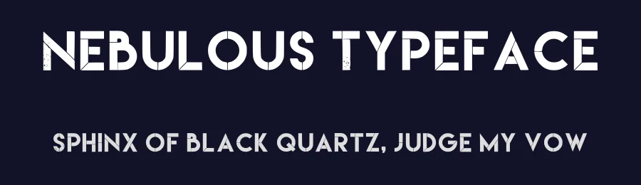 Nebulous Typeface by Pobre Nerd — Sans Serif Font — thumbnail 2