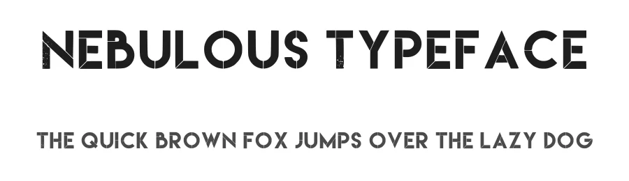Nebulous Typeface by Pobre Nerd — Sans Serif Font