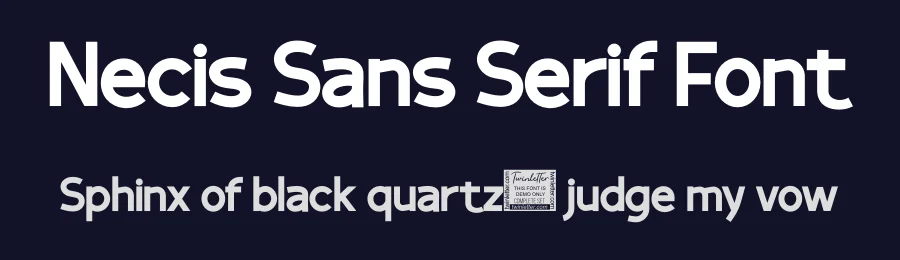 Necis Sans Serif Font by twinletter — Sans Serif Font — thumbnail 2