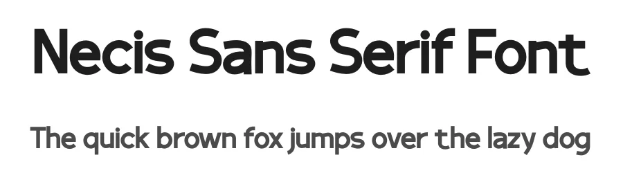 Necis Sans Serif Font by twinletter — Sans Serif Font