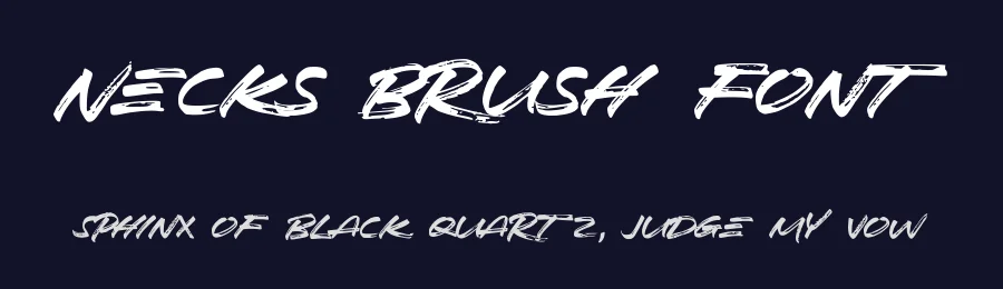 Necks Brush Font by andika fez — Script Handwritten Font — thumbnail 2