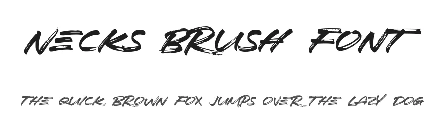Necks Brush Font by andika fez — Script Handwritten Font