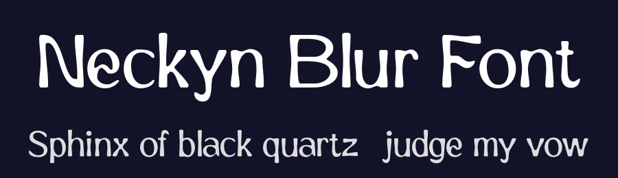 Neckyn Blur Font by craftsupplyco — Display Font — thumbnail 2