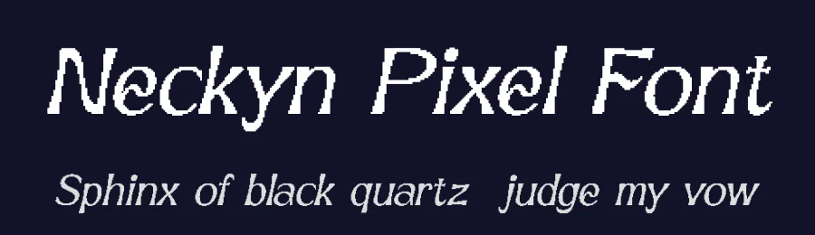 Neckyn Pixel Font by craftsupplyco — Display Font — thumbnail 2